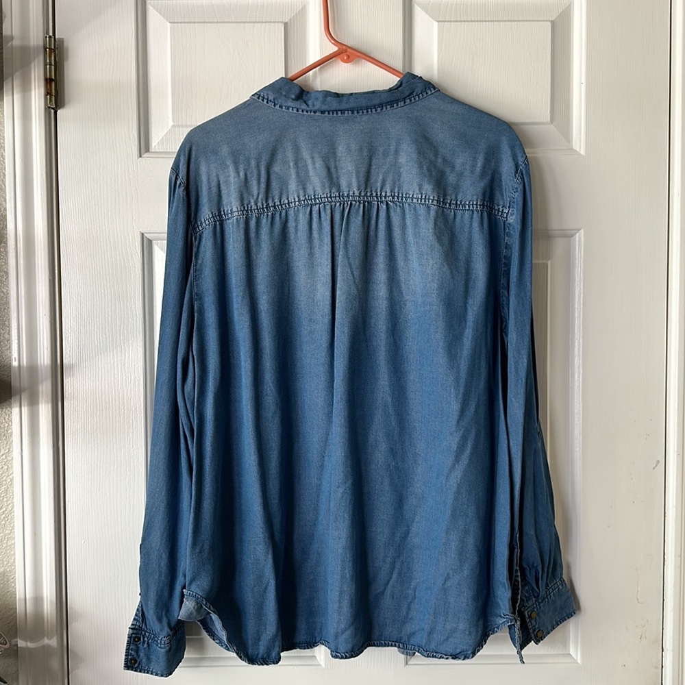 Style & Co Button Down Top - Picture 3 of 5